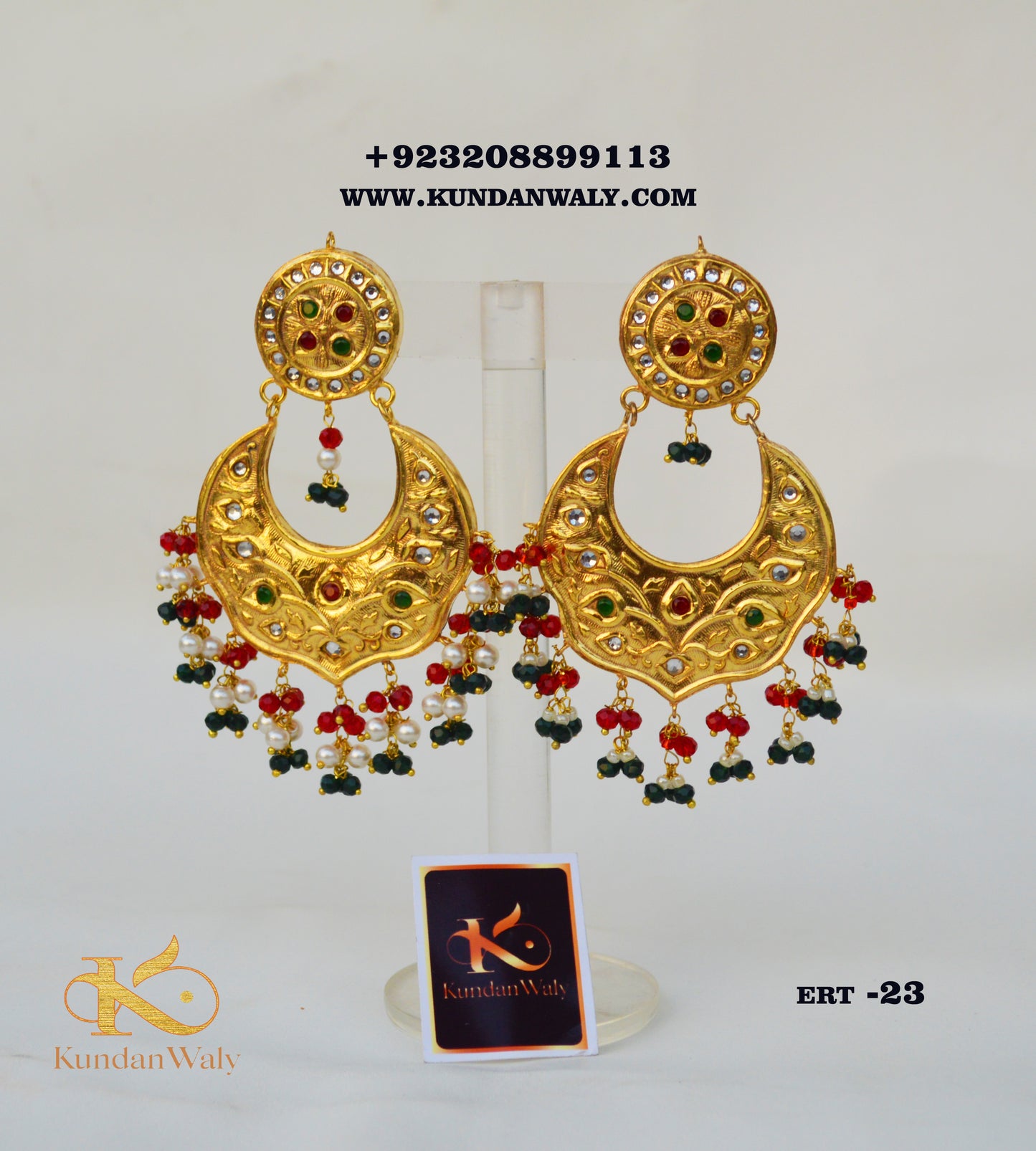 Thapa Kundan Earrings (ERT-23)
