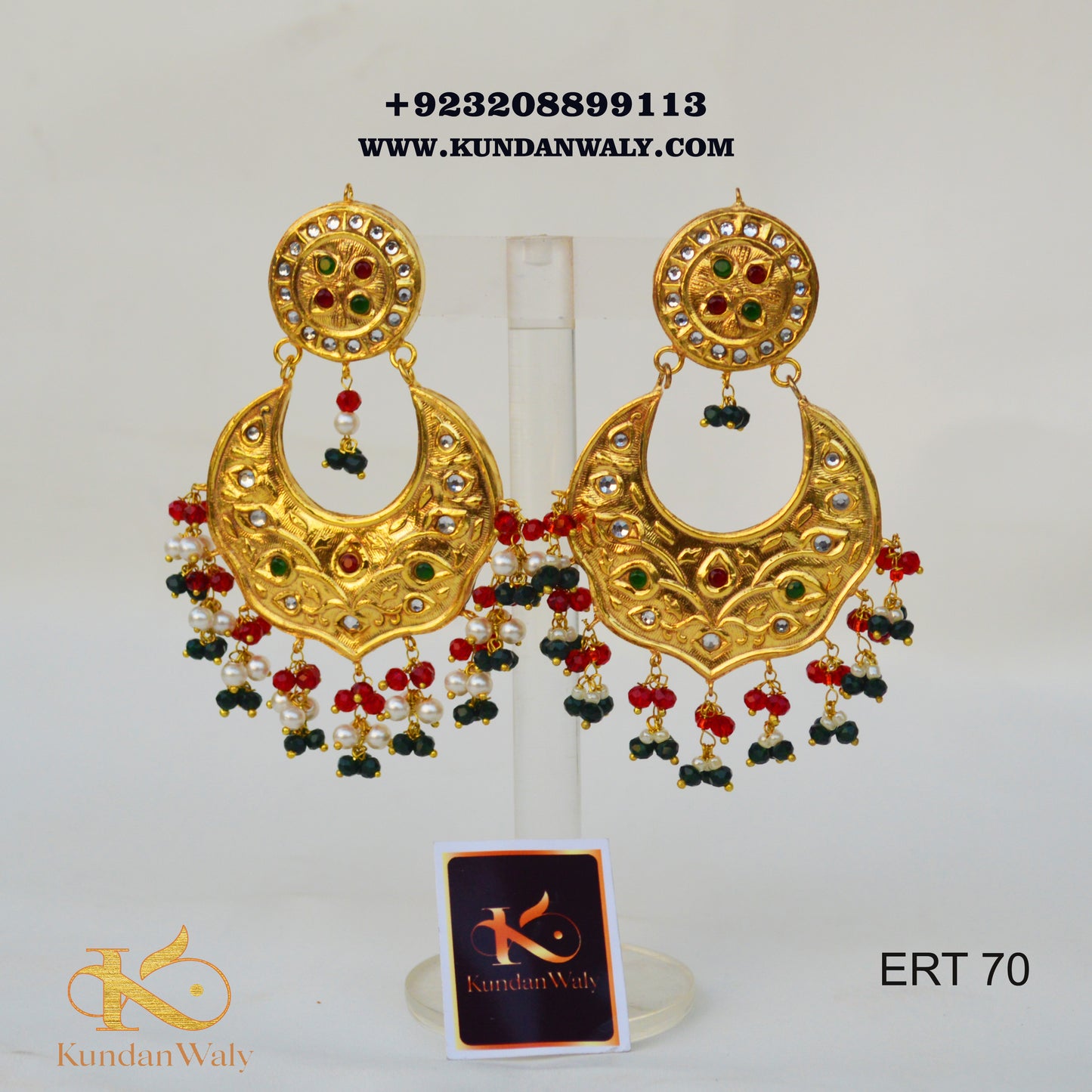 Thappa Kundan Earrings (ERT-70 )