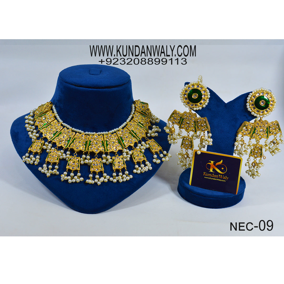 Thappa Kundan Necklace (NEC-09)