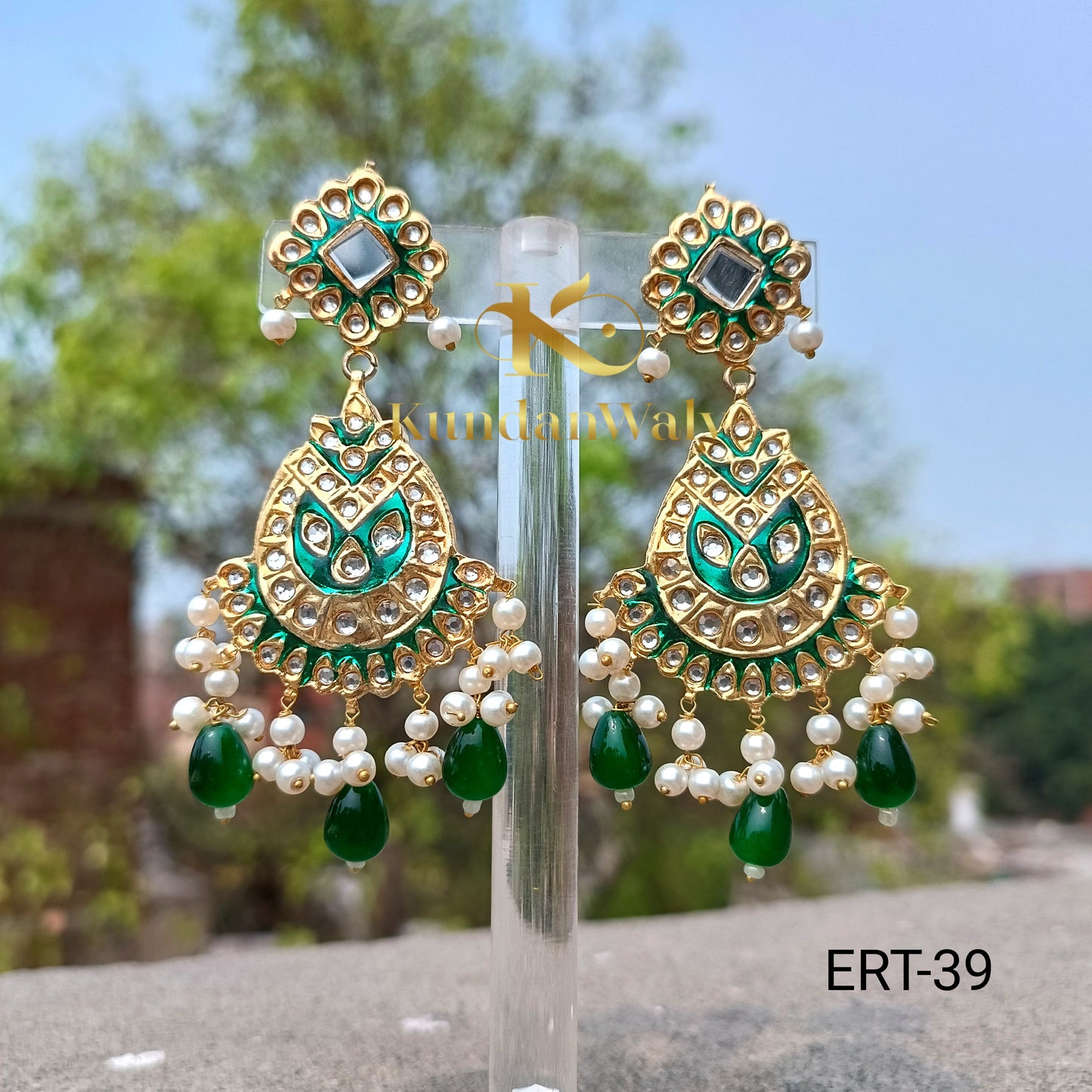kundan Mena Earrings (ERT-39)