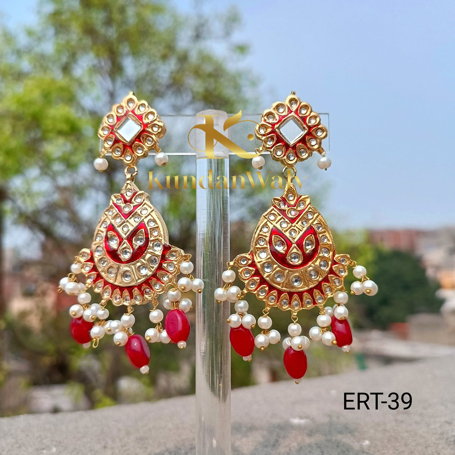 kundan Mena Earrings (ERT-39)