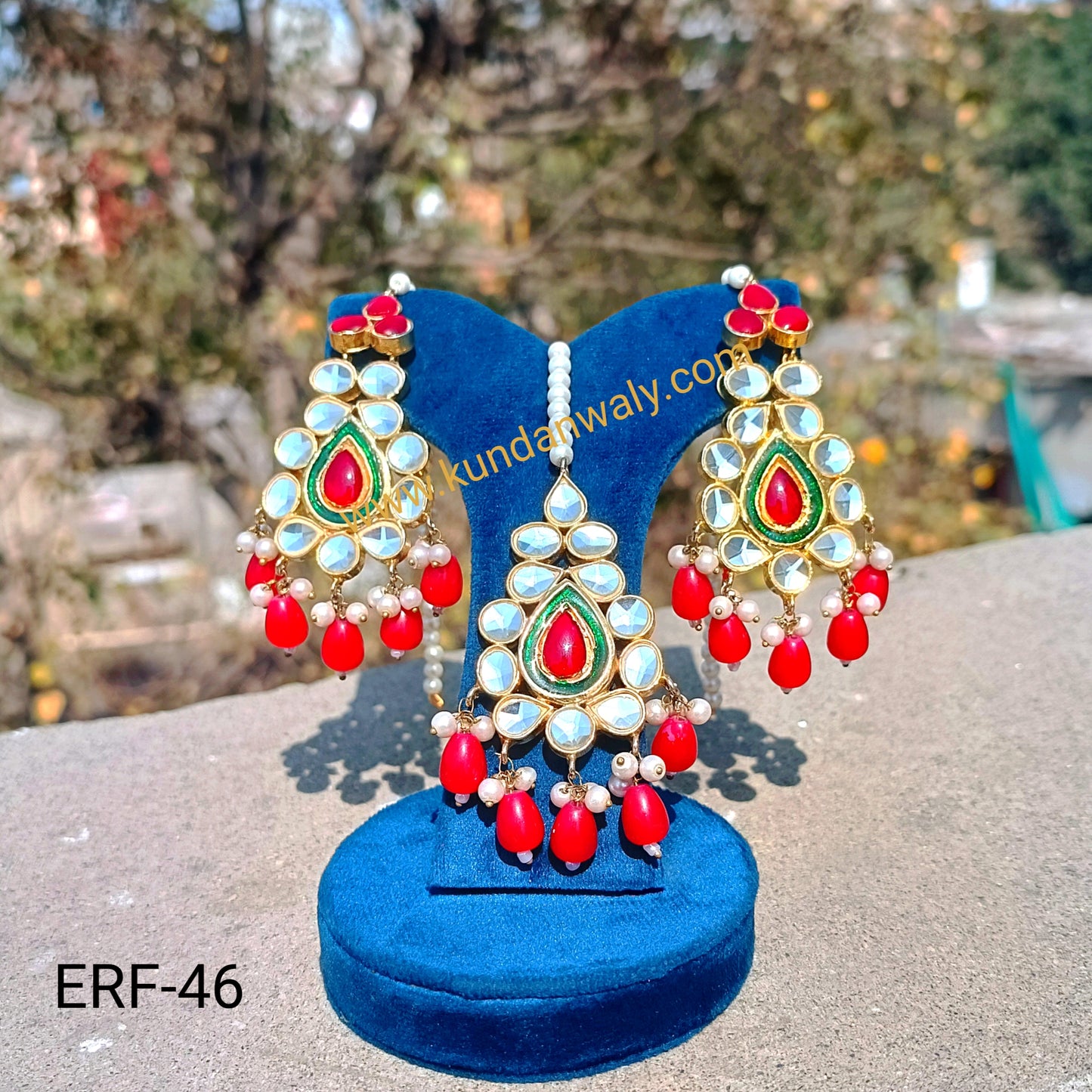 Earrings+Bindiya  (ERF-46)