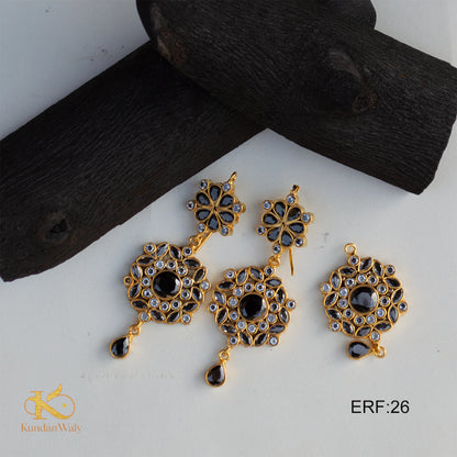 Earrings+Bindiya/Locket (ERF-26)