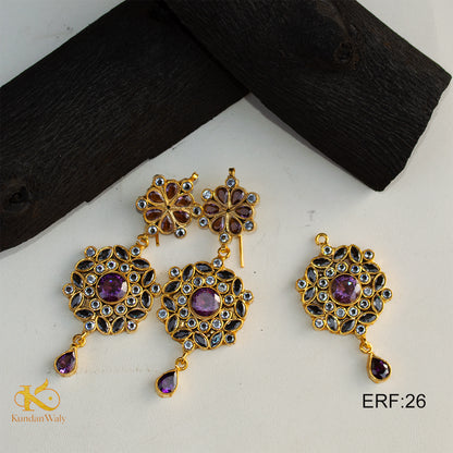 Earrings+Bindiya/Locket (ERF-26)