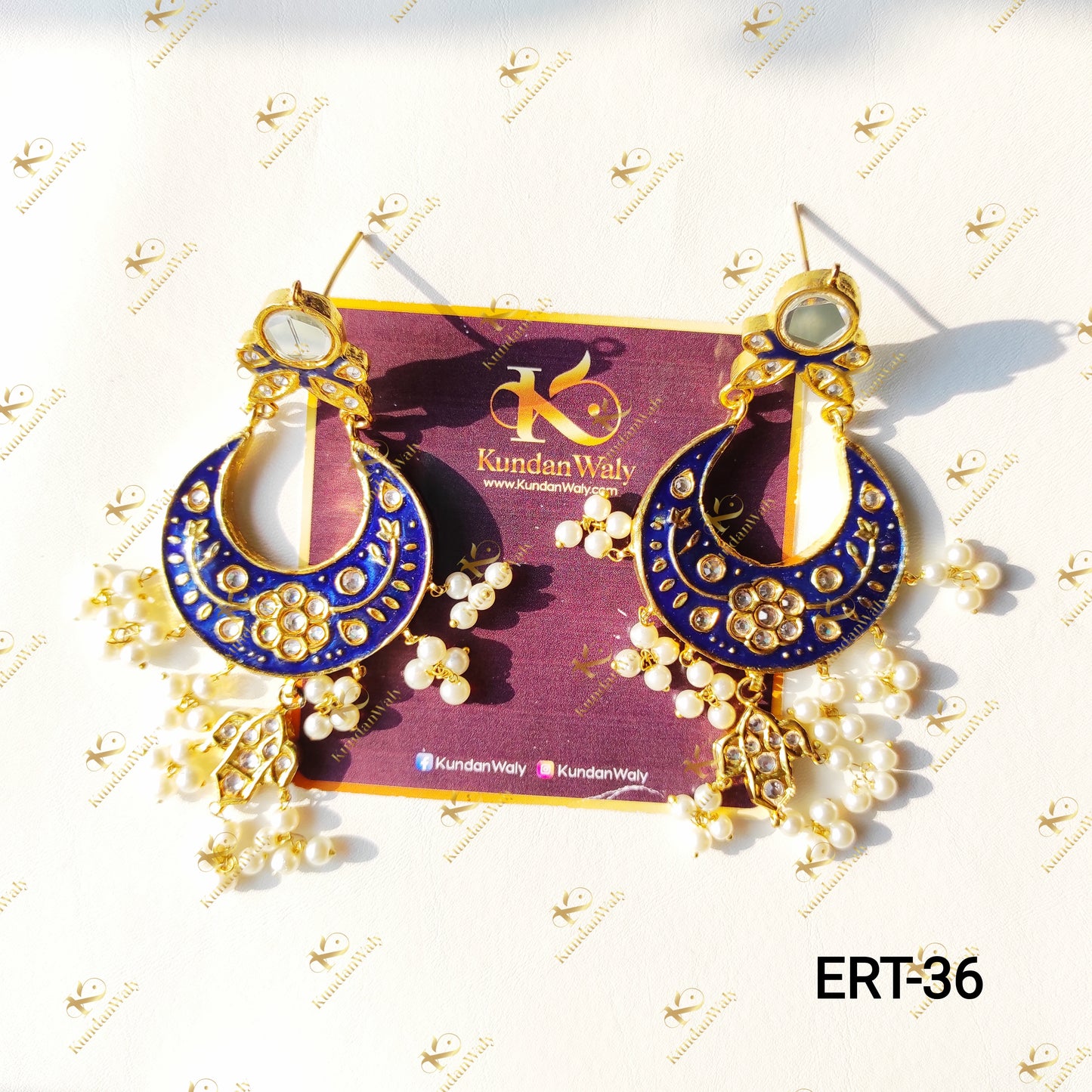 Thappa Kundan Earrings (ERT-36)