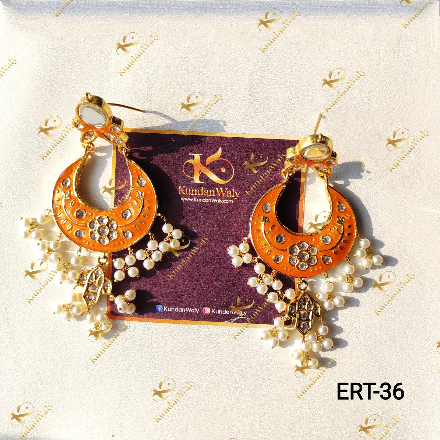 Thappa Kundan Earrings (ERT-36)