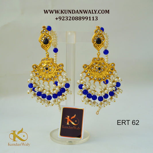 Customize Kundan Earrings (ERT-62)