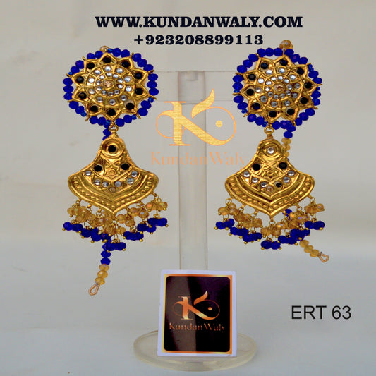 Thappa Kundan Earrings (ERT-63)