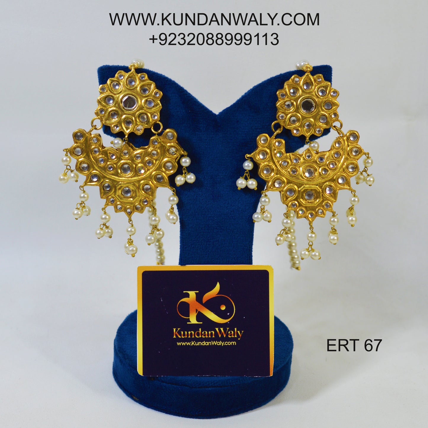 Thappa Kundan Earrings (ERT-67)