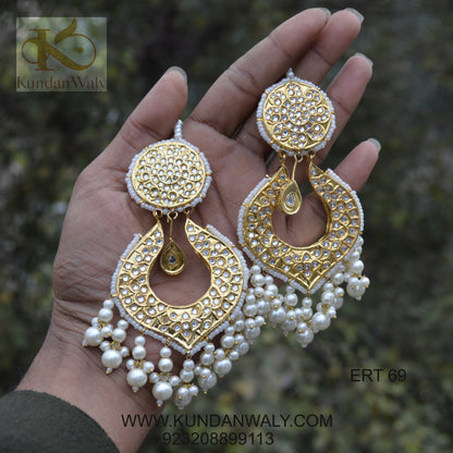 Thappa Kundan Earrings (ERT-69)