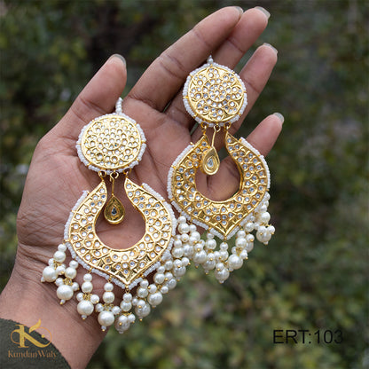 Thappa Kundan Earrings (ERT-69)