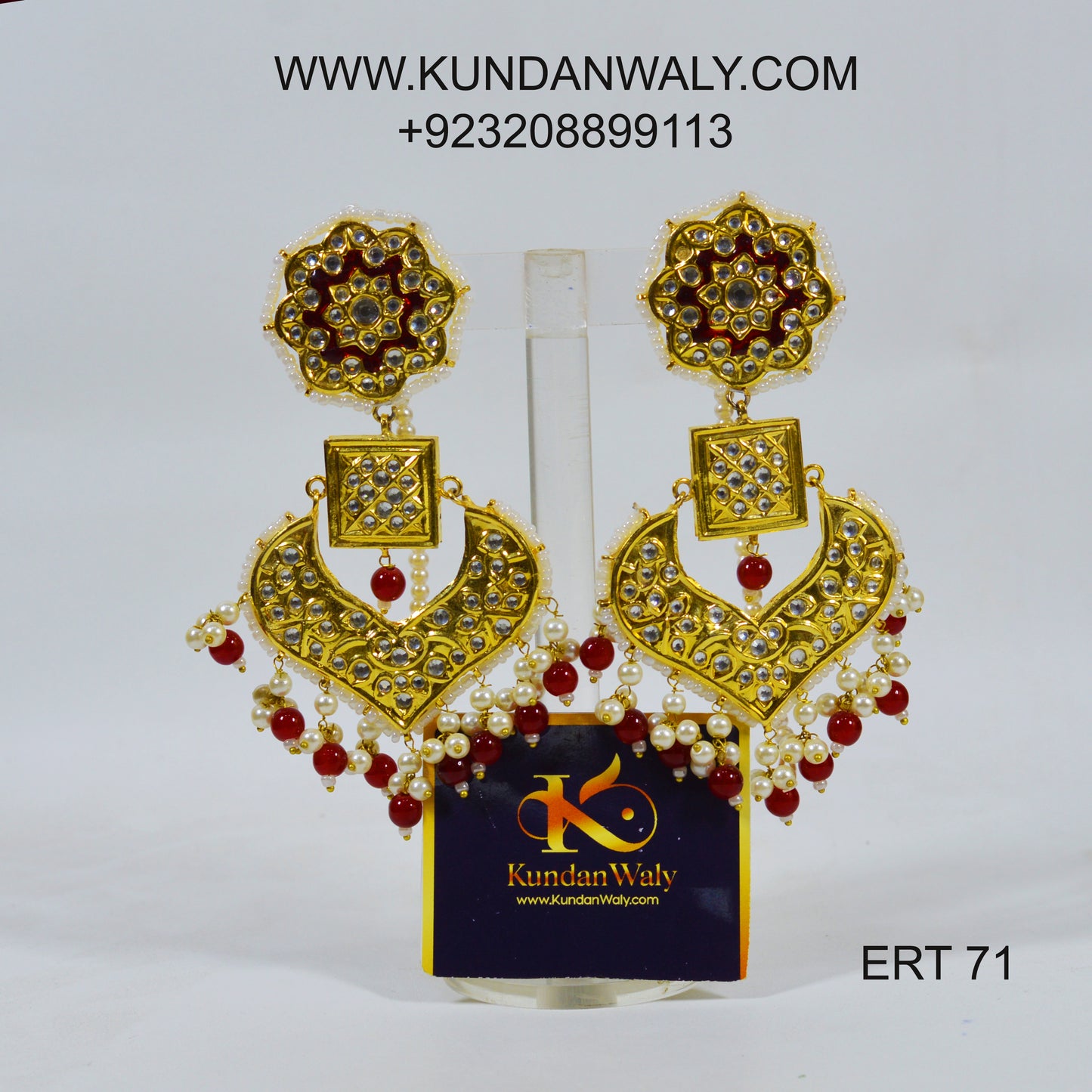 Thappa Kundan Earrings (ERT-71)