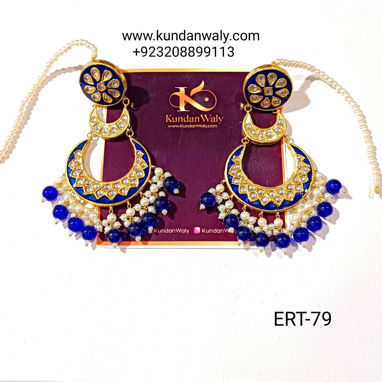 Thappa Kundan Earrings (ERT-79)