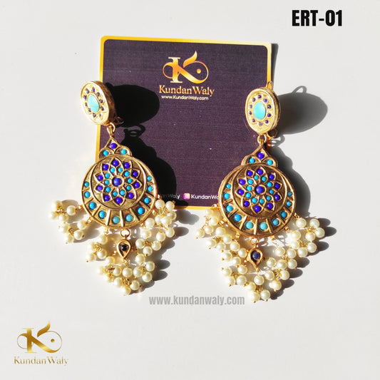 Kundan earrings (ERT-1)