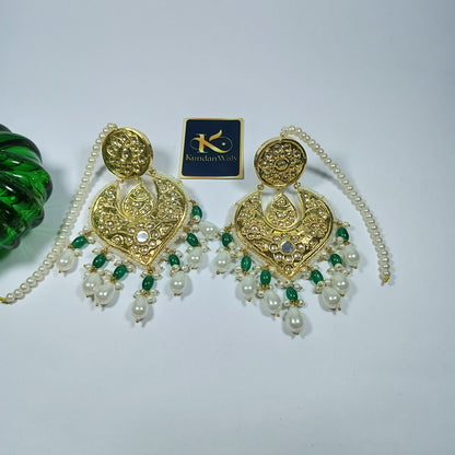Thappa Kundan Earrings (ERT-115)