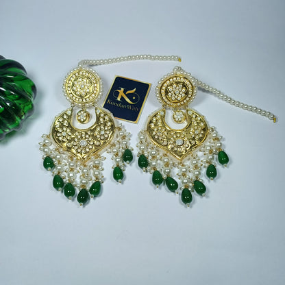 Thappa kundan earrings (ERT-114)