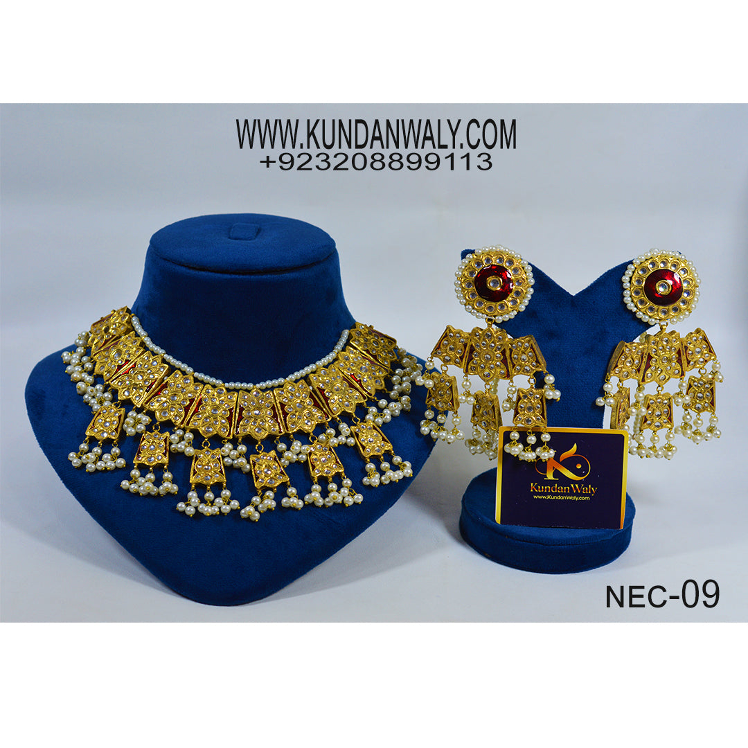 Thappa Kundan Necklace (NEC-09)