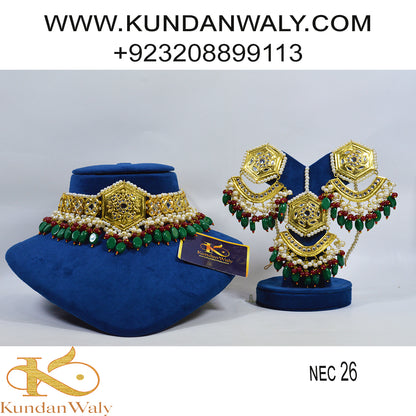 Thappa kundan Set (NEC-26)